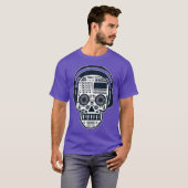 電子音楽EDMテクノレーバミュージシャン Tシャツ (正面フル)