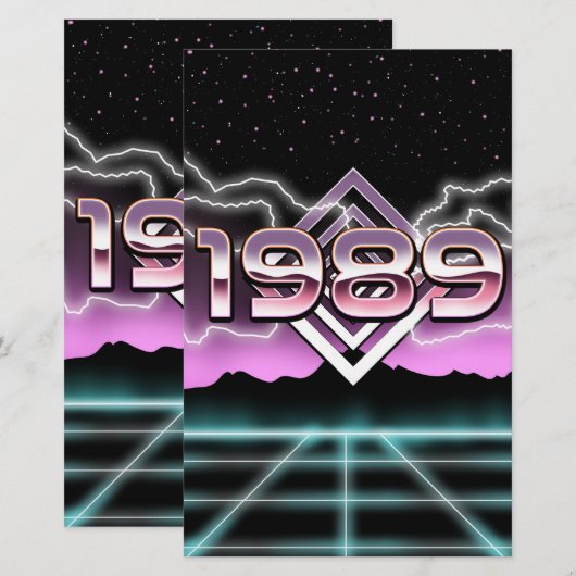 電子1989 便箋 (正面/裏面)