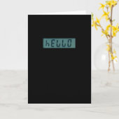 電子HELLOメッセージのグリーティングカード カード (黄色い花)