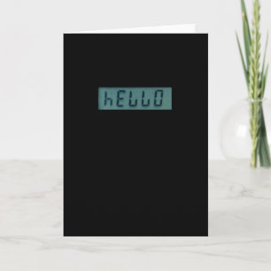 電子HELLOメッセージのグリーティングカード カード