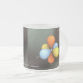 電子p軌道関数のマグ フロストグラスマグカップ (正面右)