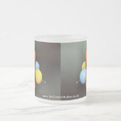 電子p軌道関数のマグ フロストグラスマグカップ (中央)