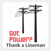 電得力 スクエアシール (正面)