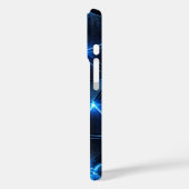 電撃ブルーの幾何学エネルギーネットワークフォンケース Case-Mate iPhoneケース (裏面 / 左)