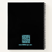 **電撃ブルー ブラック ロゴ モットー ワークアウト** ノートブック (裏面)