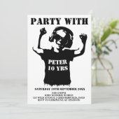 電撃的な少年の誕生日パーティー招待カード 招待状 (スタンド正面)