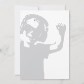 電撃的な少年の誕生日パーティー招待カード 招待状 (裏面)