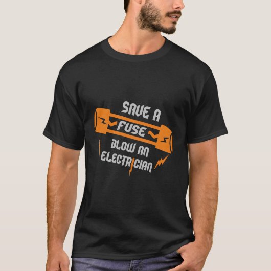 電救力工の導火管 Tシャツ (正面)