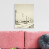 電柱の列 キャンバスプリント (インサイチュ (リビング))