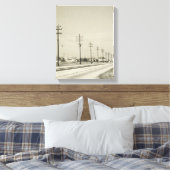 電柱の列 キャンバスプリント (インサイチュ (寝室))