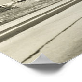 電柱の列 ポスター (角)