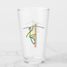 電柱作業員スティックマン