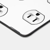 電気おもしろいコンセント電気工事士ギフトアイディア デスクマット (コーナー)