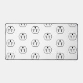 電気おもしろいコンセント電気工事士ギフトアイディア デスクマット (正面)