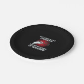 電気おもしろい工もし学者が鶏の匂い ペーパープレート (アングル)