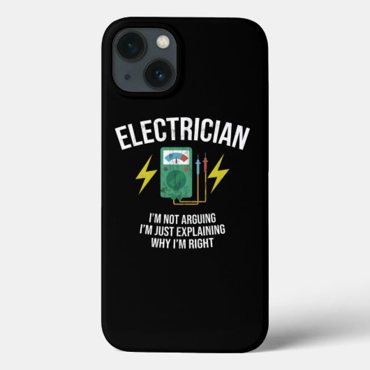 電気おもしろい師、スパーキーユーモアを論じない Case-Mate iPhoneケース (裏面)