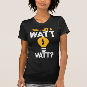 電気おもしろい技師ワットパン電気エンジニアリング Tシャツ