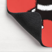 電気おもしろい猫キャラクター高電圧 マウスパッド (コーナー)