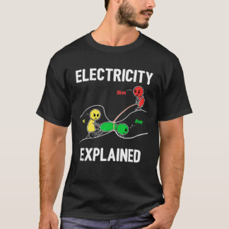 電気が説明したOhm Voltアンペアおもしろい電子 Tシャツ