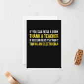 電気が読めるなら教師と電気技師に感謝しろ ノートカード (正面/裏面インサイチュ)