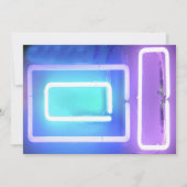 電気だ!ネオンサイン結婚式招待状 招待状 (裏面)