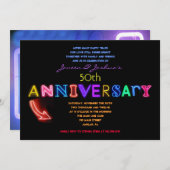 電気だ！50周年結婚招待状 招待状 (正面/裏面)