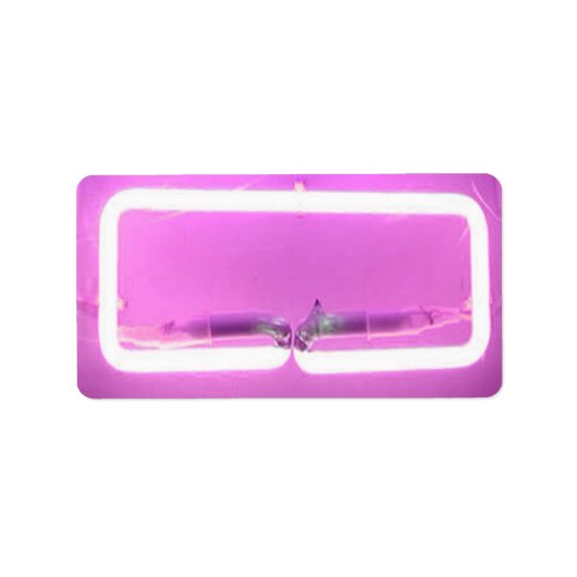 電気だ！NEON SIGNプリント独自のラベル ラベル (正面)