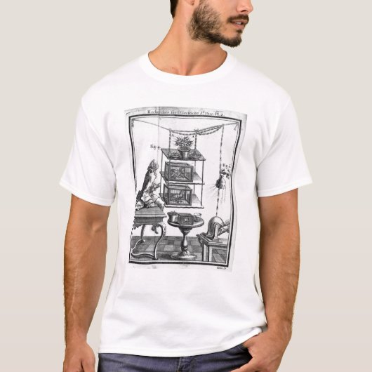 電気での実験 Tシャツ (正面)