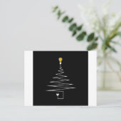 電気のクリスマスツリー シーズンポストカード (スタンド正面)