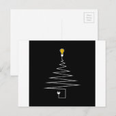 電気のクリスマスツリー シーズンポストカード (正面/裏面)
