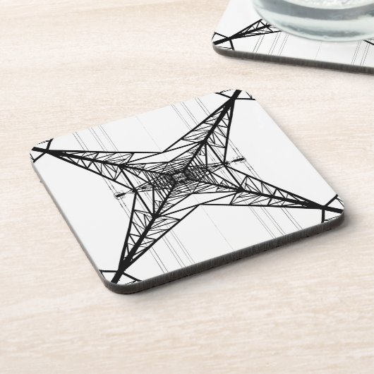 電気のパイロンのコルクのコースター コースター (左側)
