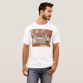 電気のベンジャミン・フランクリンの実験 Tシャツ (正面フル)