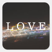 電気の光と愛 スクエアシール (正面)