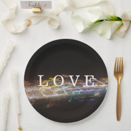 電気の光と愛 ペーパープレート