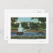 電気の噴水と滝 ポストカード (正面/裏面)