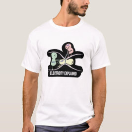 電気の解説 エレクトリック おもしろ Ohm Volt Amp Tシャツ