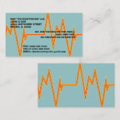 電気の電気技師の名刺のボルト 名刺 (正面/裏面)