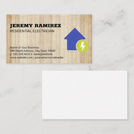 電気アイコン 名刺 (正面/裏面)