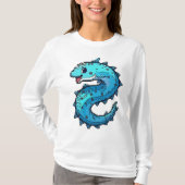 電気ウナギのピクセル火花 Tシャツ (正面)