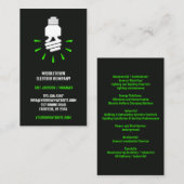 電気エコ電球名刺 名刺 (正面/裏面)