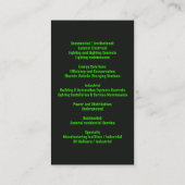 電気エコ電球名刺 名刺 (裏面)