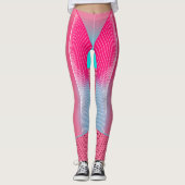 電気エネルポップ・アートのギーレトロ幾何学レギンス レギンス (正面)