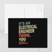 電気エンジニアの仕事のタイトルギフト ポストカード (正面/裏面)