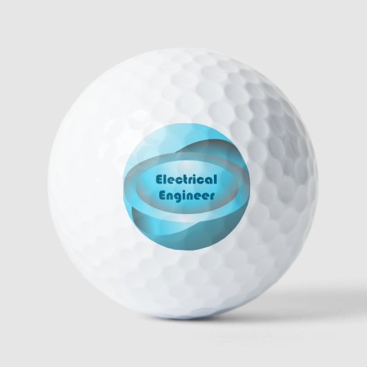 電気エンジニアブルー ゴルフボール (正面)