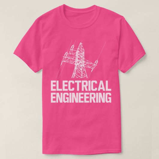 電気エンジニアリングw tシャツ (デザイン正面)