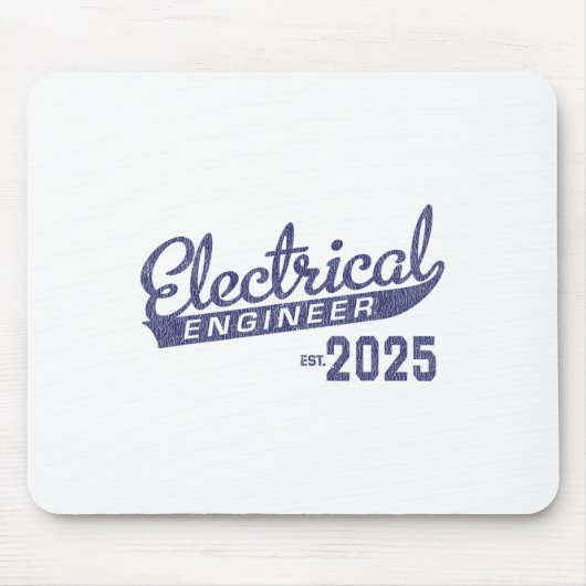 電気エンジニア卒業2025 1 マウスパッド (正面)
