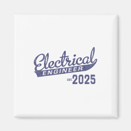 電気エンジニア卒業2025 1 マグネット (正面)