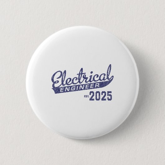 電気エンジニア卒業2025 1 缶バッジ (正面)