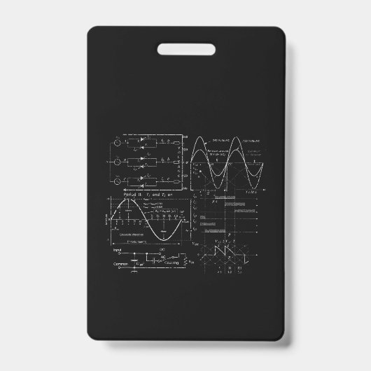 電気エンジニア 電気技士 ユニークなギフト バッジ (正面)