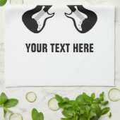 電気カスタムギター付きキッチンタオルデザイン キッチンタオル (折り畳み)